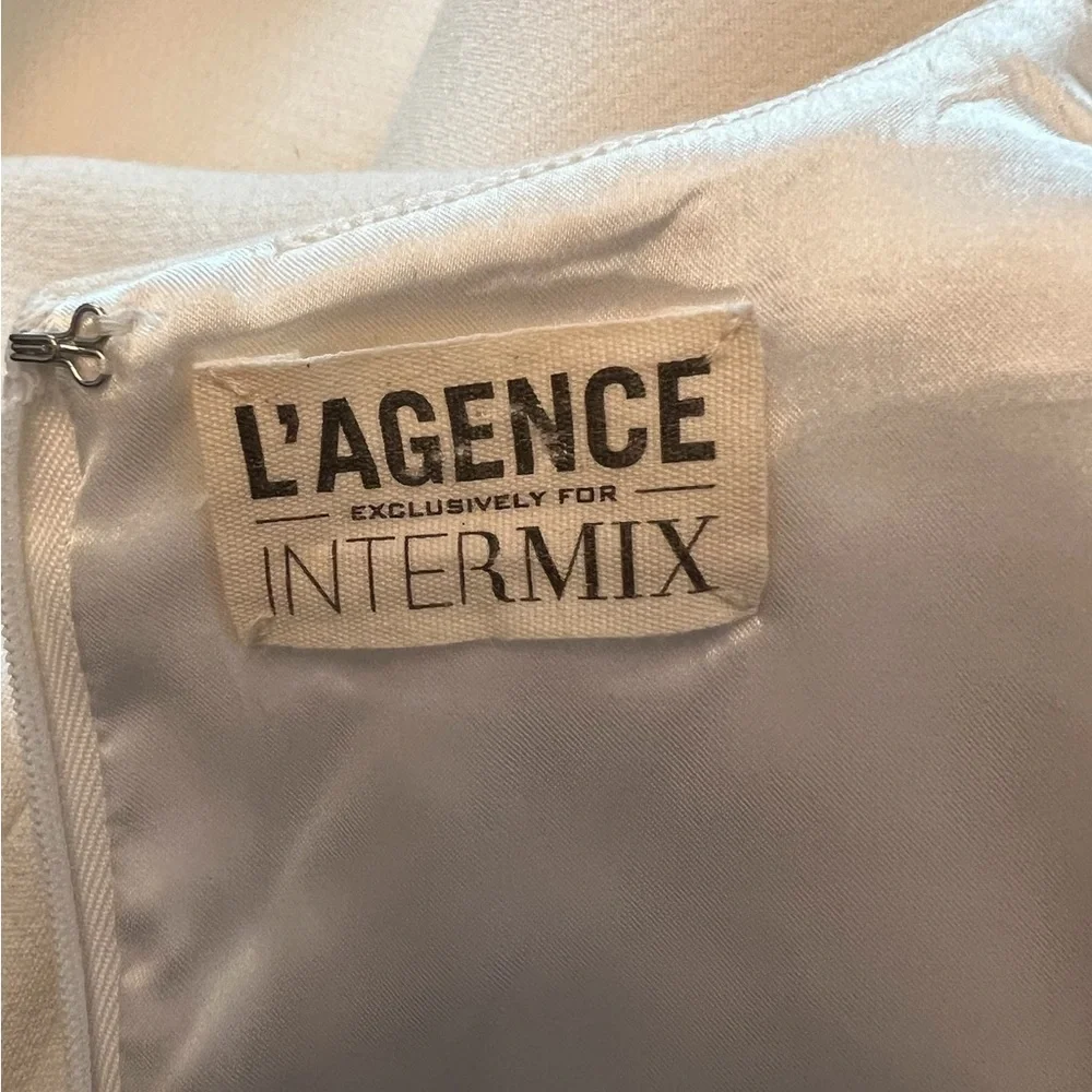 L’Agence Exclusively for Intermix - Ivory Sleeveless Sheath Dress Sz 2